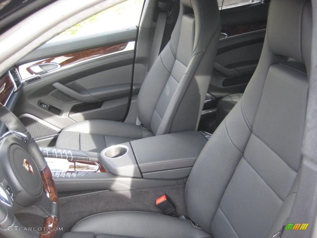 Black Interior 2011 Porsche Panamera Turbo Photo #40928366