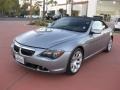 Silver Grey Metallic 2004 BMW 6 Series 645i Convertible Exterior
