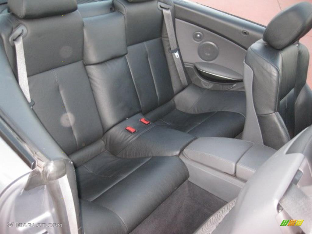 Black Interior 2004 BMW 6 Series 645i Convertible Photo #40928510