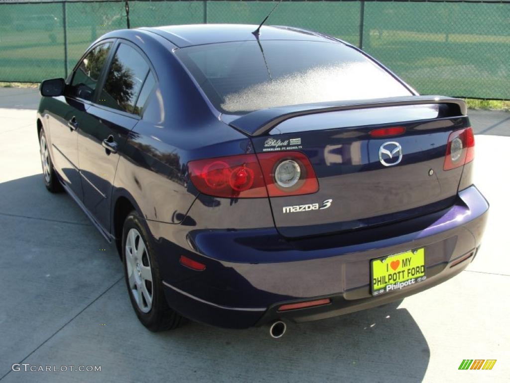 2006 MAZDA3 i Sedan - Strato Blue Mica / Black photo #5