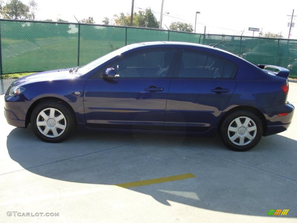 2006 MAZDA3 i Sedan - Strato Blue Mica / Black photo #6