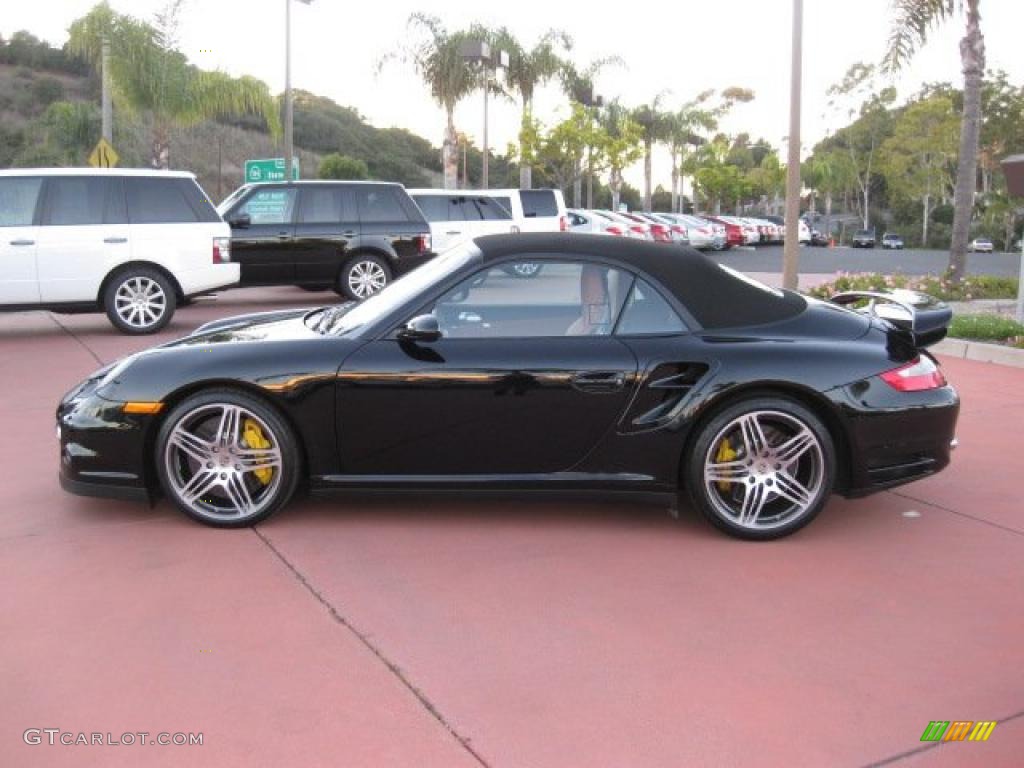 Black 2008 Porsche 911 Turbo Cabriolet Exterior Photo #40928990