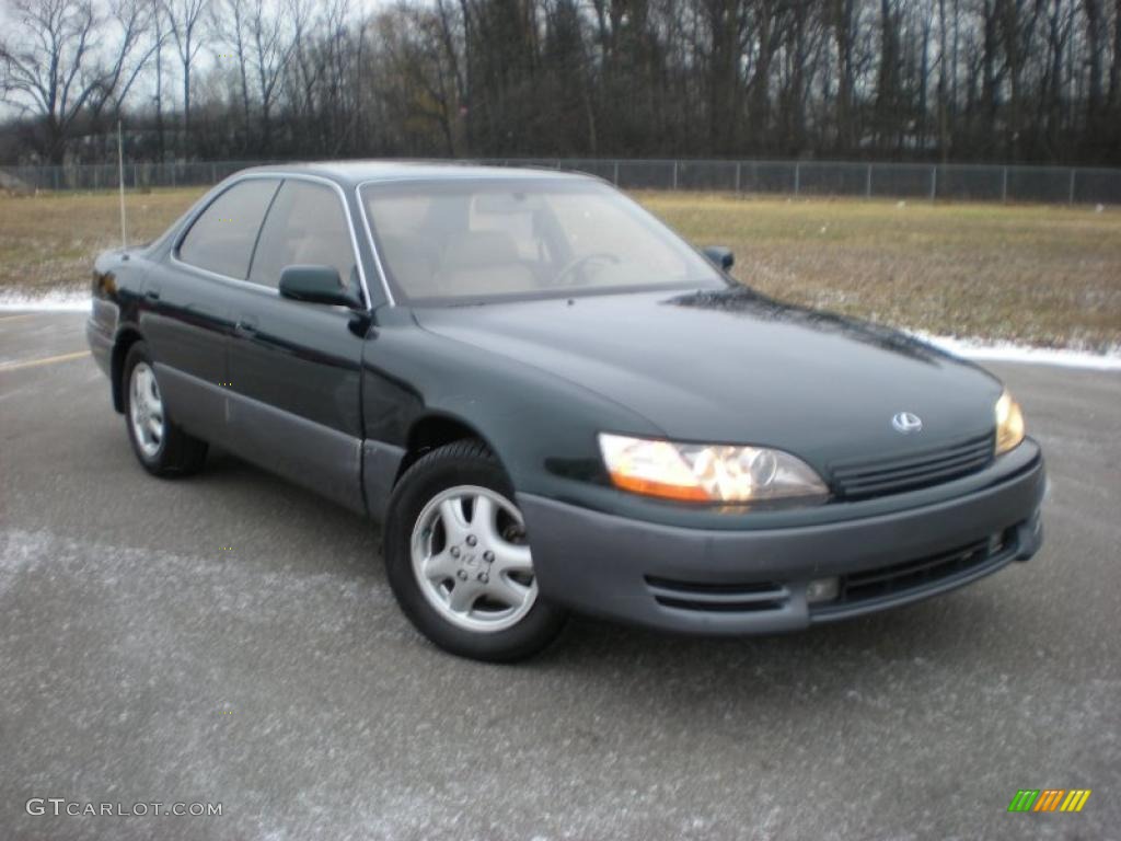 1995 ES 300 - Dark Emerald Green Metallic / Beige photo #3