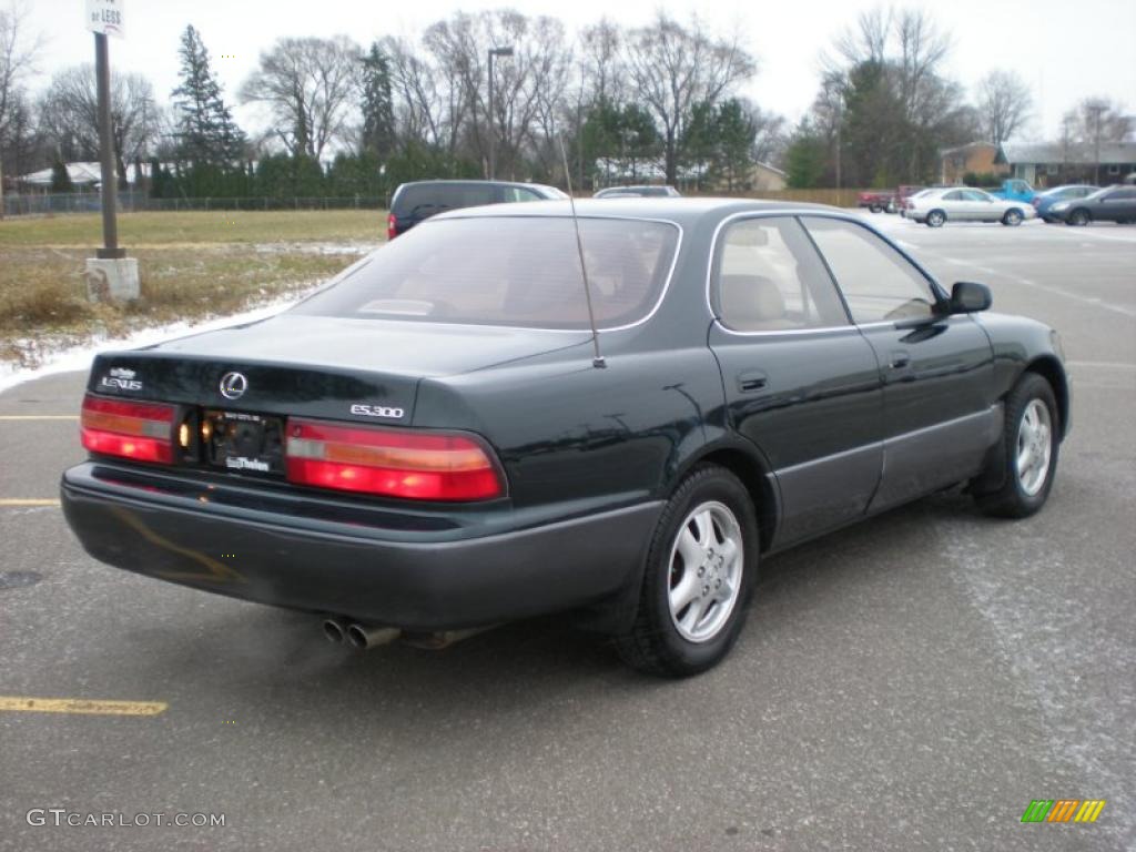 1995 ES 300 - Dark Emerald Green Metallic / Beige photo #6