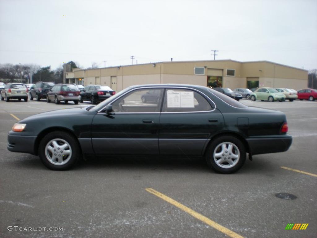 1995 ES 300 - Dark Emerald Green Metallic / Beige photo #7