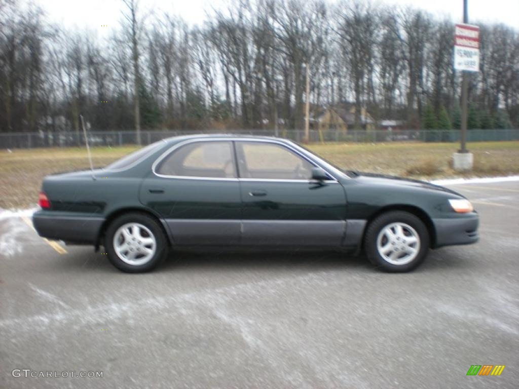 1995 ES 300 - Dark Emerald Green Metallic / Beige photo #8