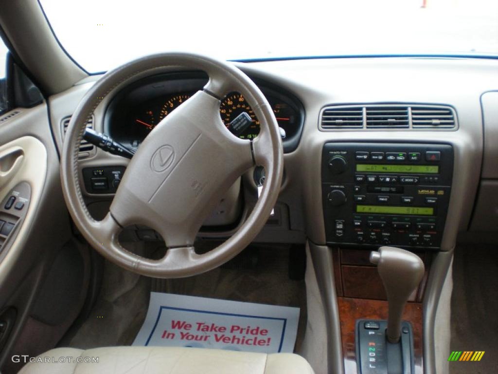 1995 ES 300 - Dark Emerald Green Metallic / Beige photo #11