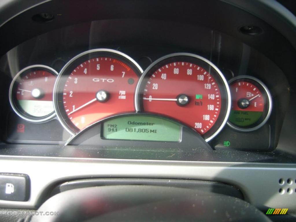 2004 Pontiac GTO Coupe Gauges Photo #40930742