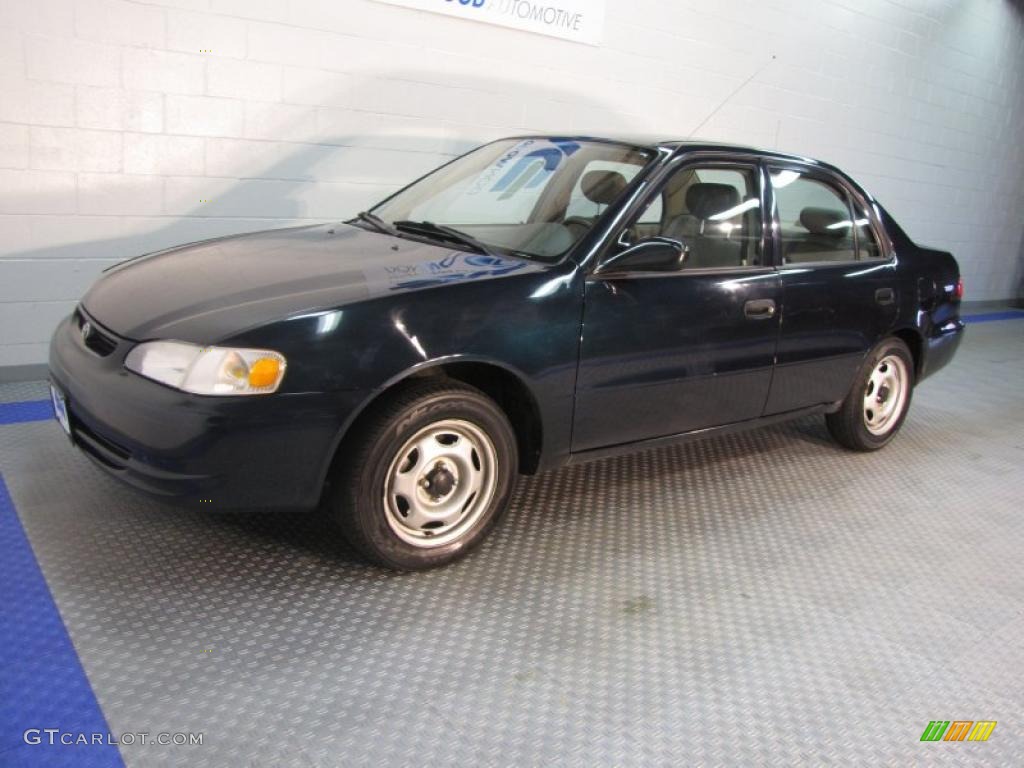 1999 Corolla VE - Dark Emerald Pearl / Pebble Beige photo #2