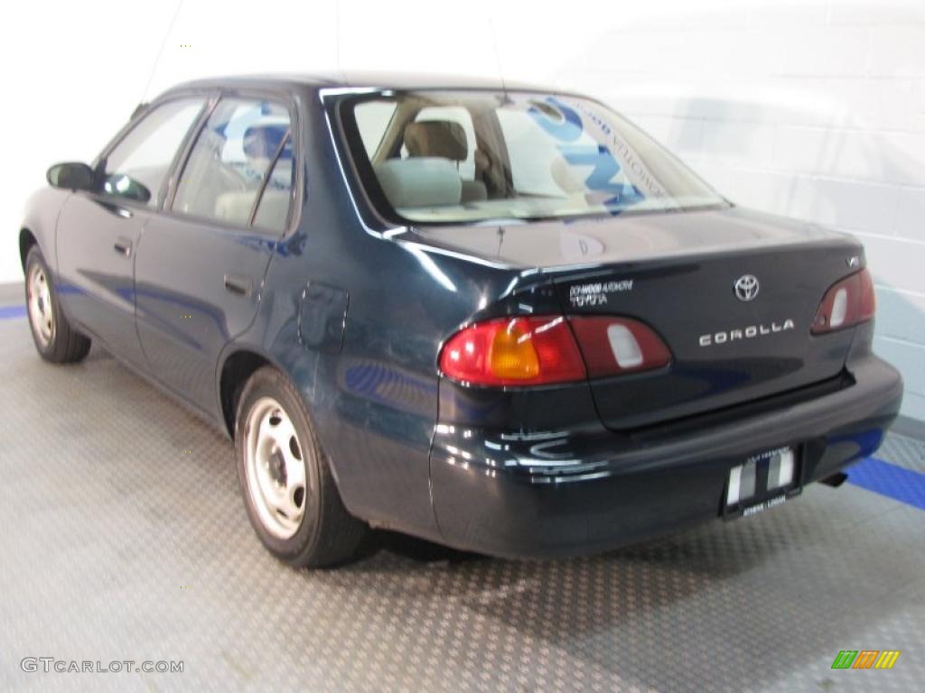 1999 Corolla VE - Dark Emerald Pearl / Pebble Beige photo #3