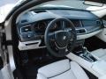 Ivory White/Black Nappa Leather Prime Interior Photo for 2010 BMW 5 Series #40933610