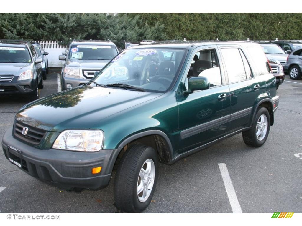 1999 CR-V EX 4WD - Clover Green Pearl / Charcoal photo #1