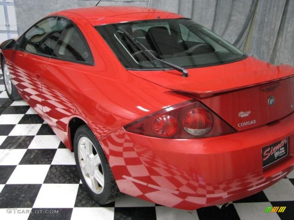 2001 Cougar V6 - Rio Red / Medium Graphite photo #13