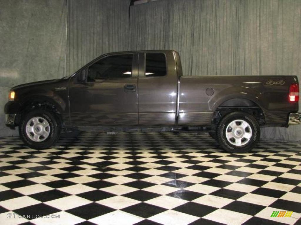 2005 F150 XLT SuperCab 4x4 - Dark Shadow Grey Metallic / Medium Flint/Dark Flint Grey photo #1