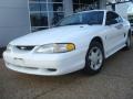 1995 Crystal White Ford Mustang V6 Coupe  photo #1