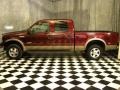 2005 Dark Toreador Red Metallic Ford F250 Super Duty Lariat Crew Cab 4x4  photo #1