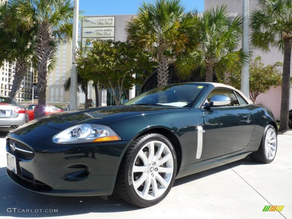 2008 XK XK8 Convertible - Botanical Green / Caramel photo #4