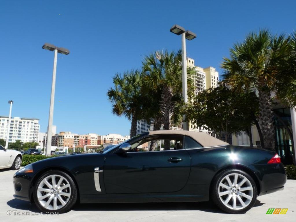 2008 XK XK8 Convertible - Botanical Green / Caramel photo #6