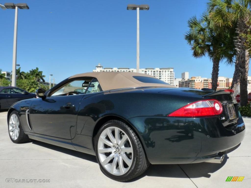 2008 XK XK8 Convertible - Botanical Green / Caramel photo #8