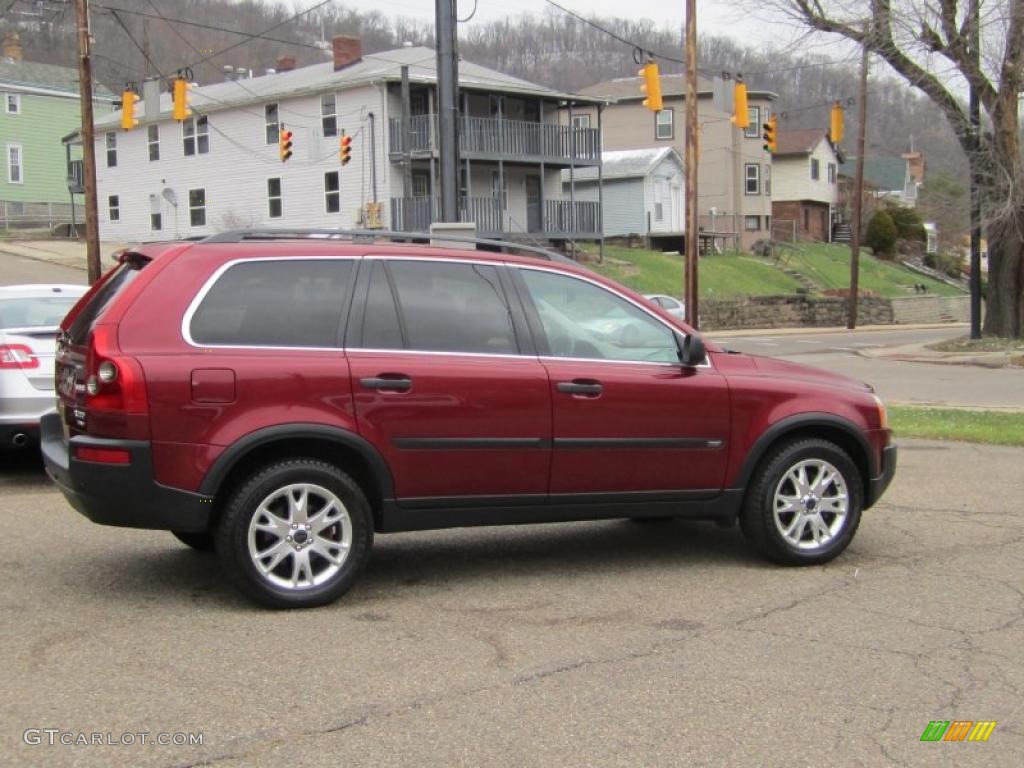 2004 XC90 T6 AWD - Ruby Red Metallic / Taupe/Light Taupe photo #4