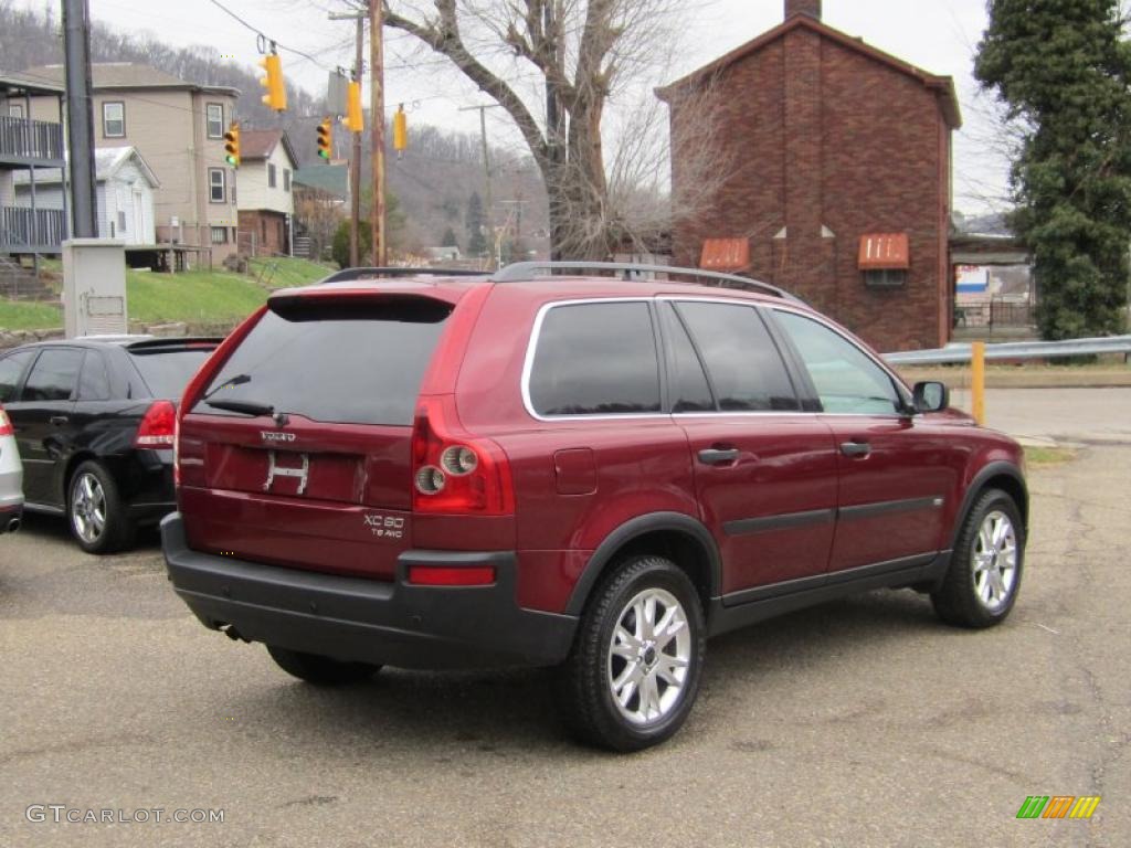 2004 XC90 T6 AWD - Ruby Red Metallic / Taupe/Light Taupe photo #5