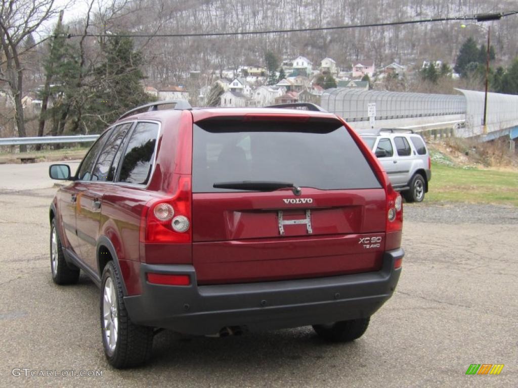 2004 XC90 T6 AWD - Ruby Red Metallic / Taupe/Light Taupe photo #7