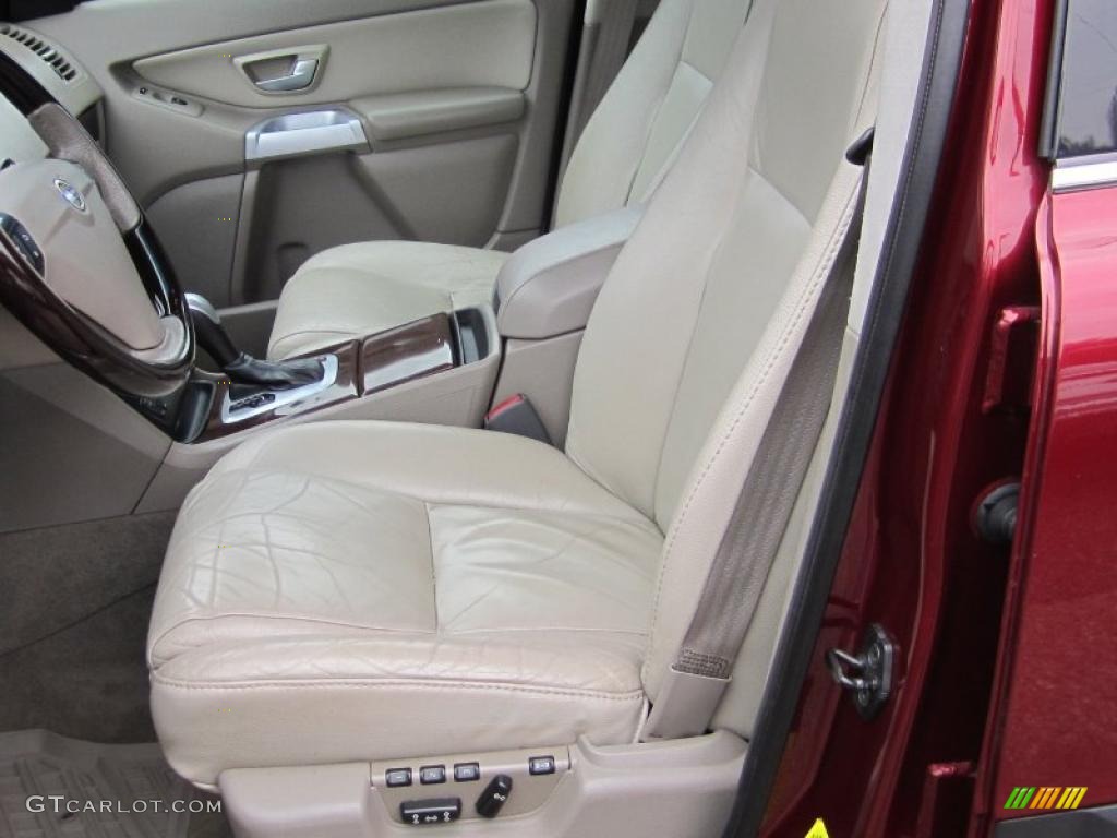 2004 XC90 T6 AWD - Ruby Red Metallic / Taupe/Light Taupe photo #12