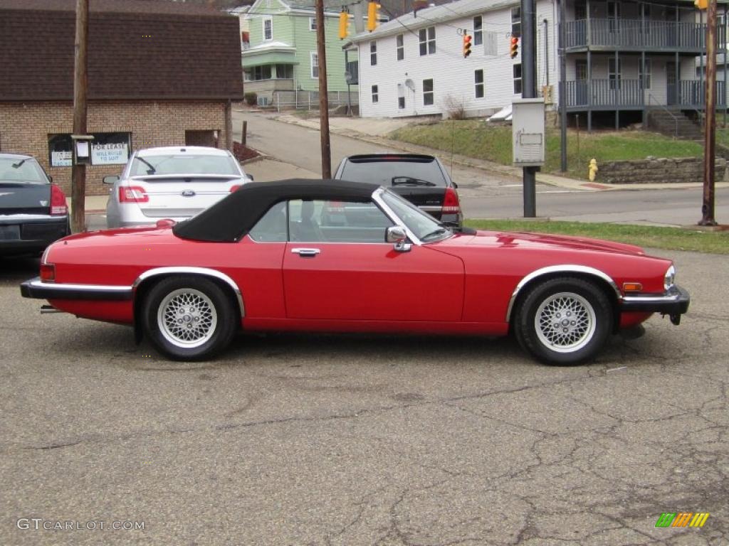 1991 XJ XJS Convertible - Signal Red / Black photo #3