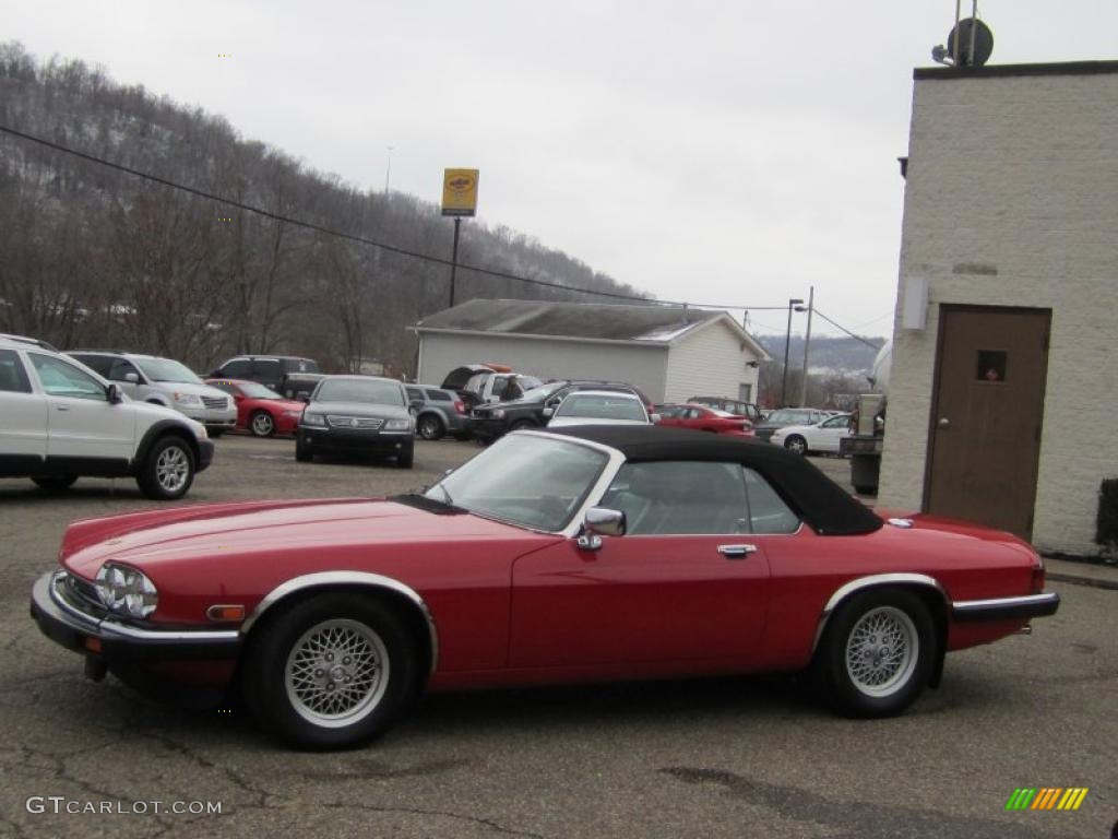 1991 XJ XJS Convertible - Signal Red / Black photo #9