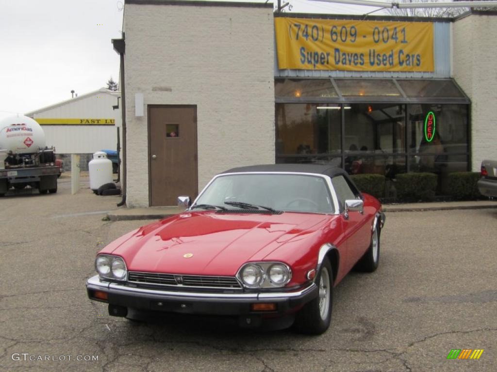 1991 XJ XJS Convertible - Signal Red / Black photo #11
