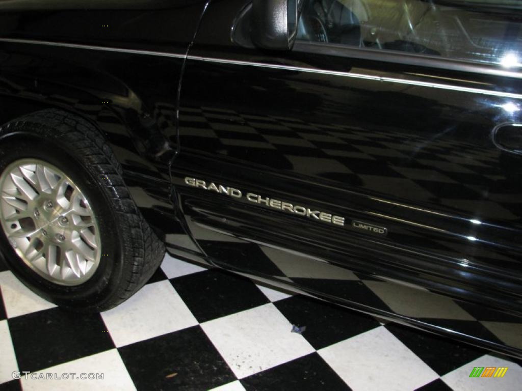 2002 Grand Cherokee Limited - Black / Dark Slate Gray photo #4