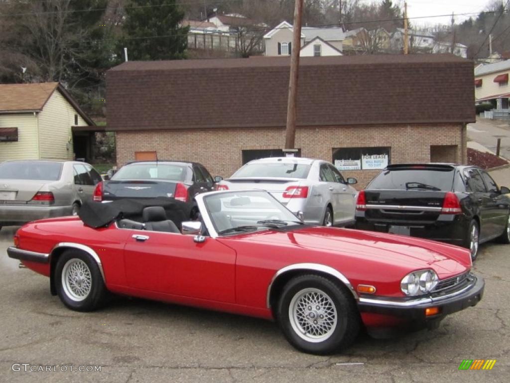 1991 XJ XJS Convertible - Signal Red / Black photo #28