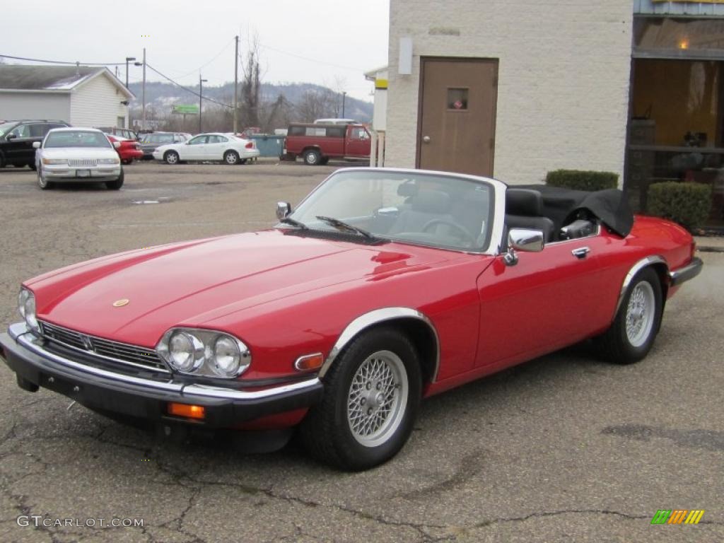 1991 XJ XJS Convertible - Signal Red / Black photo #30