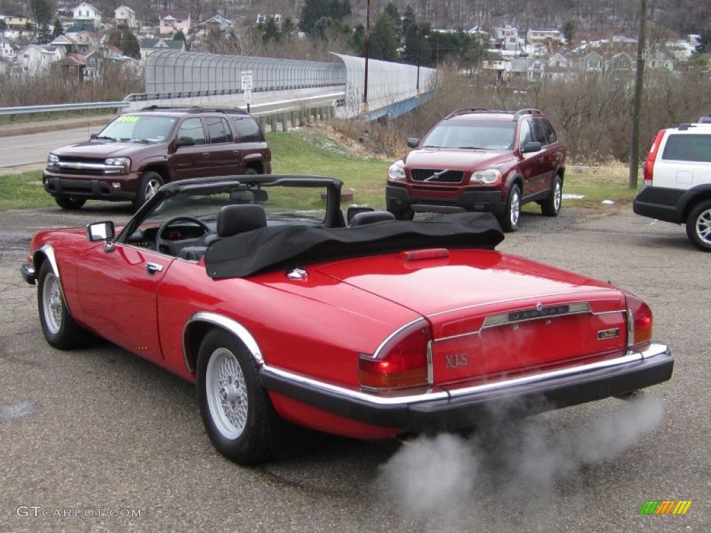 1991 XJ XJS Convertible - Signal Red / Black photo #31