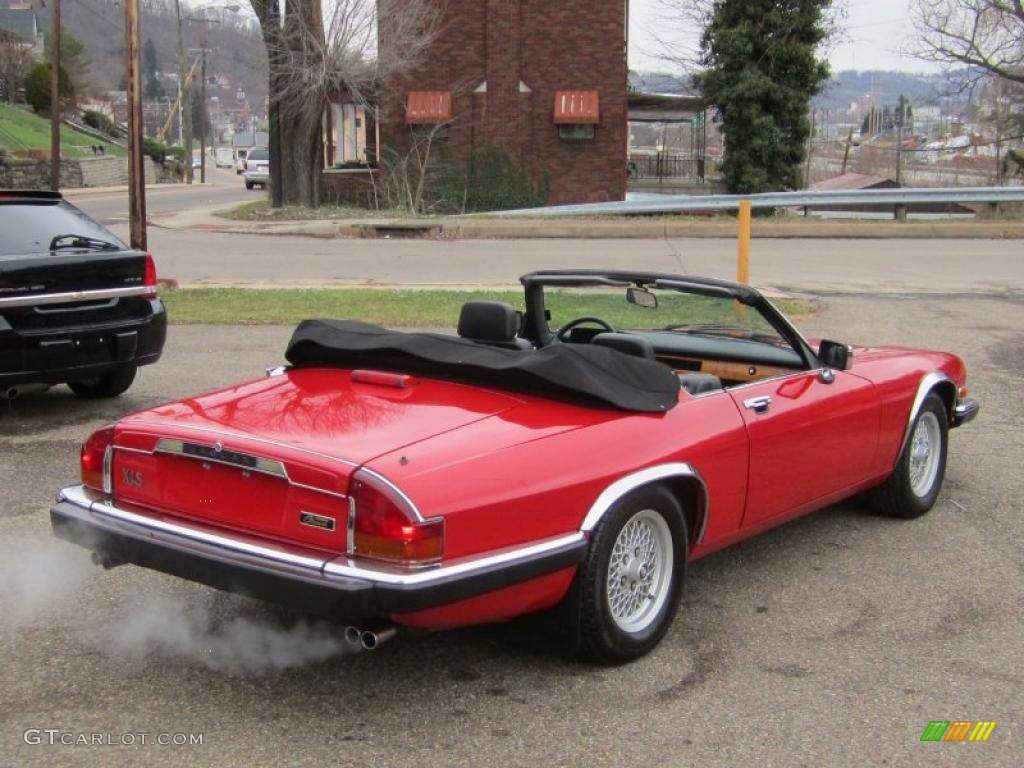 1991 XJ XJS Convertible - Signal Red / Black photo #32
