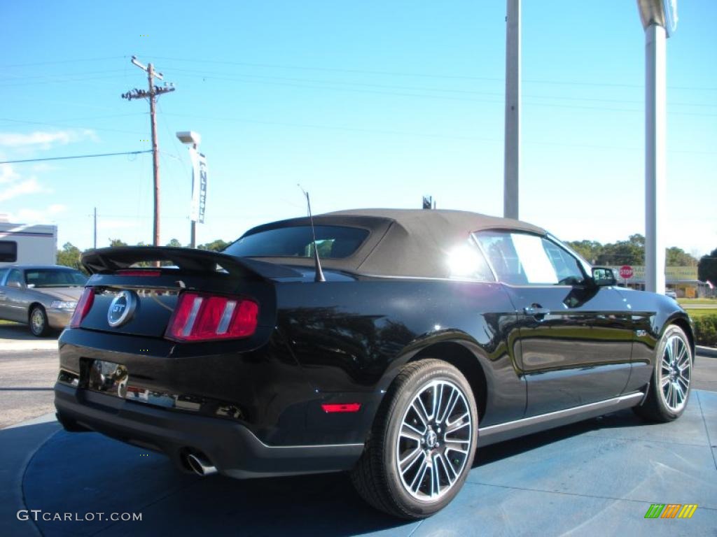 2011 Mustang GT Premium Convertible - Ebony Black / Charcoal Black/Cashmere photo #3