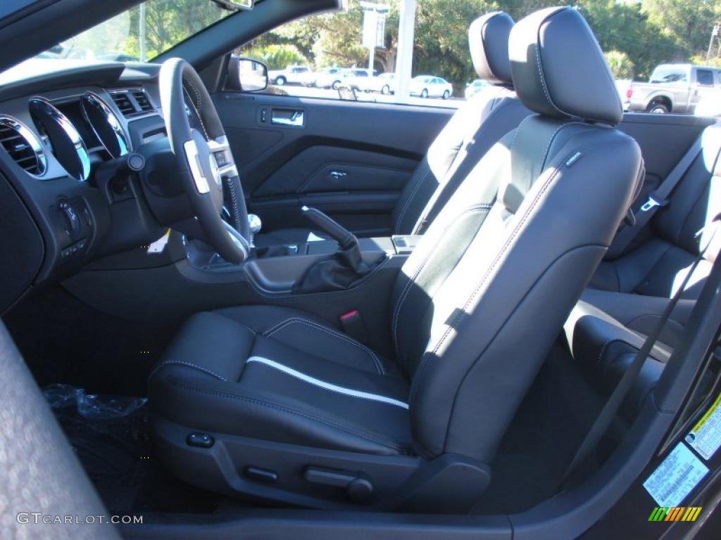 Charcoal Black/Cashmere Interior 2011 Ford Mustang GT Premium Convertible Photo #40945338