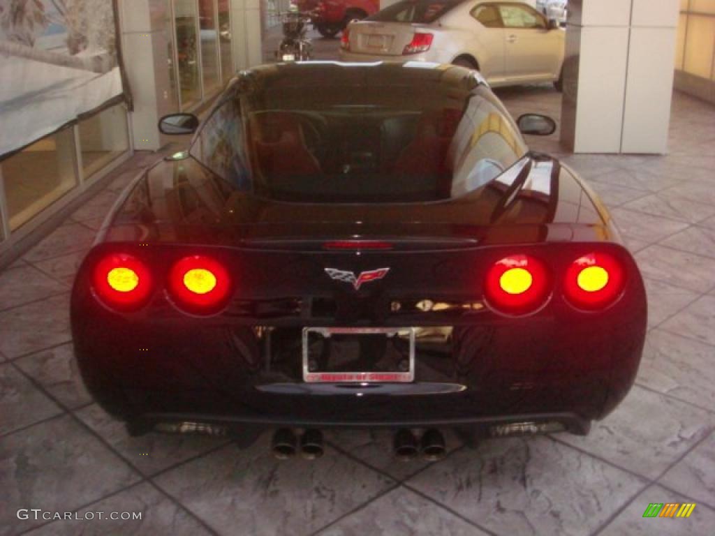 2009 Corvette Coupe - Black / Ebony/Red photo #31