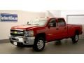 2011 Victory Red Chevrolet Silverado 3500HD LT Crew Cab 4x4  photo #1