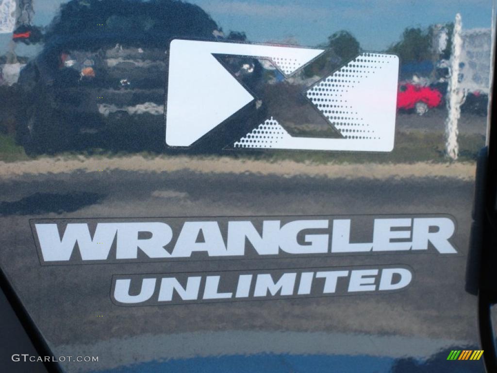 2008 Wrangler Unlimited X 4x4 - Steel Blue Metallic / Dark Slate Gray/Med Slate Gray photo #9