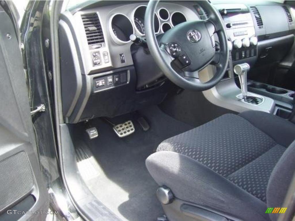 Black Interior 2010 Toyota Tundra TRD Rock Warrior Double Cab 4x4 Photo #40946674