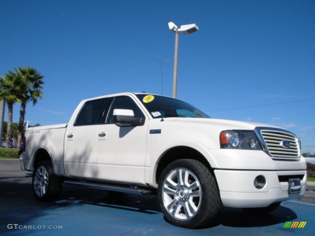 White Sand Tri-Coat 2008 Ford F150 Limited SuperCrew 4x4 Exterior Photo #40947182