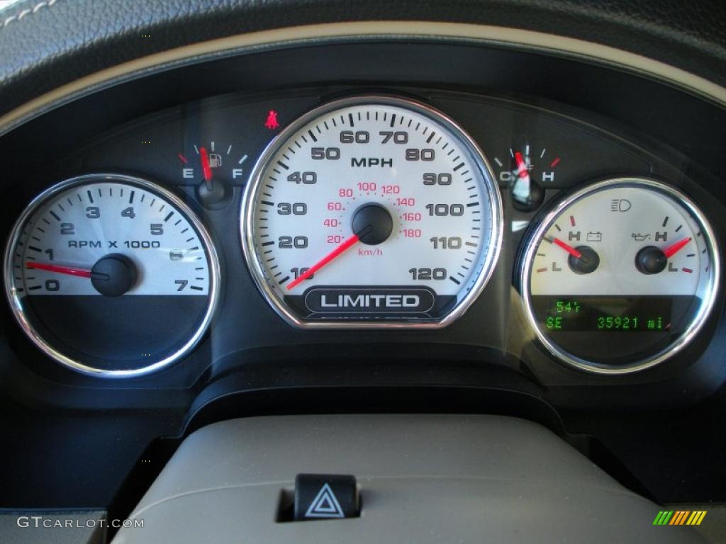 2008 Ford F150 Limited SuperCrew 4x4 Gauges Photo #40947514