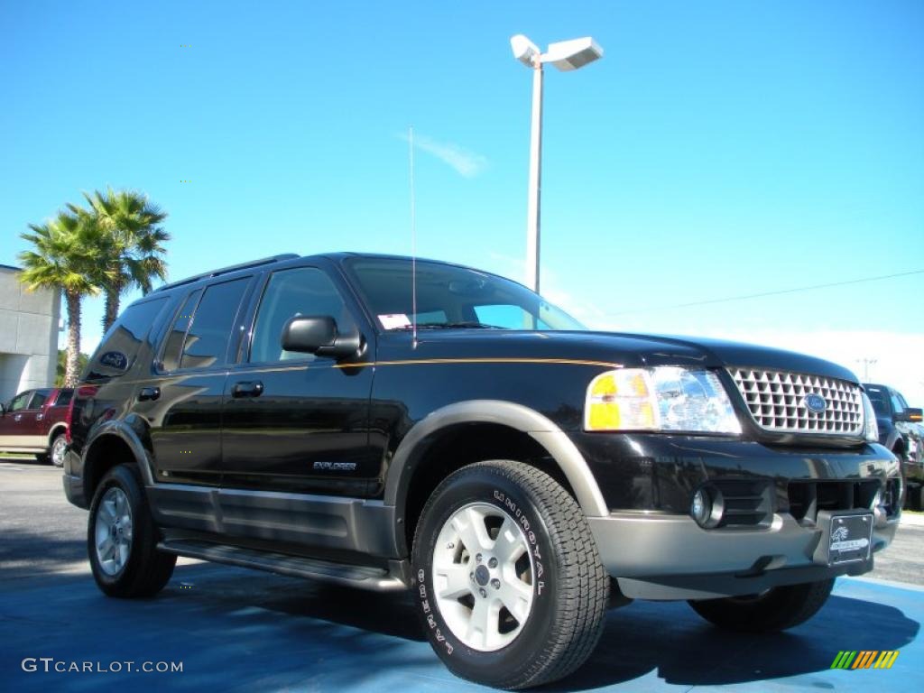 2004 Explorer Eddie Bauer 4x4 - Black / Medium Parchment photo #7