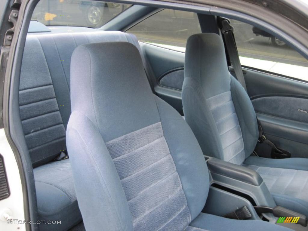Blue Interior 1991 Chevrolet Cavalier Coupe Photo #40948646