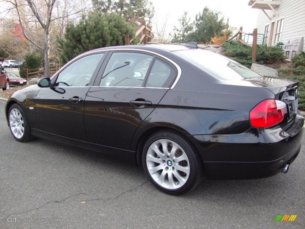 2007 3 Series 335xi Sedan - Jet Black / Black photo #2