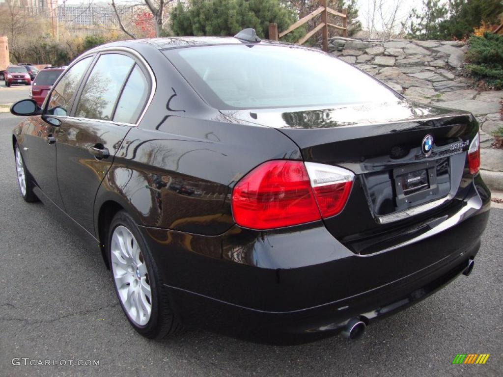 2007 3 Series 335xi Sedan - Jet Black / Black photo #3