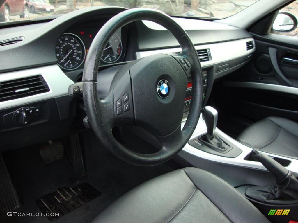2007 3 Series 335xi Sedan - Jet Black / Black photo #12