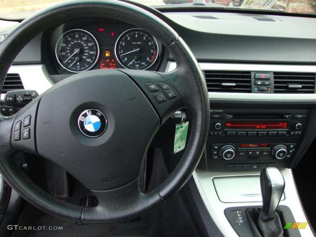2007 3 Series 335xi Sedan - Jet Black / Black photo #14