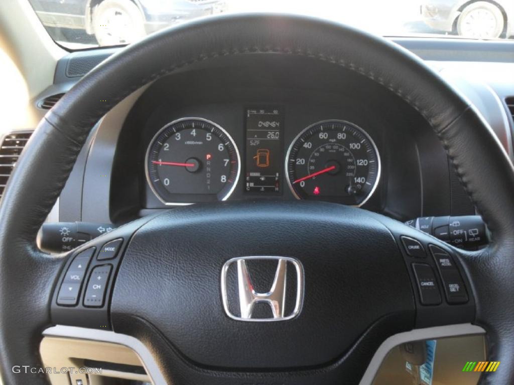 2008 Honda CR-V EX-L Ivory Steering Wheel Photo #40951554